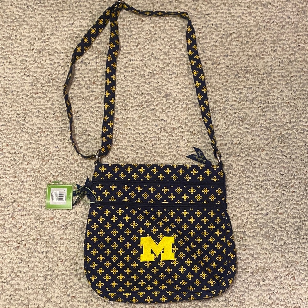 Stylish Blue and Yellow Crossbody Bag